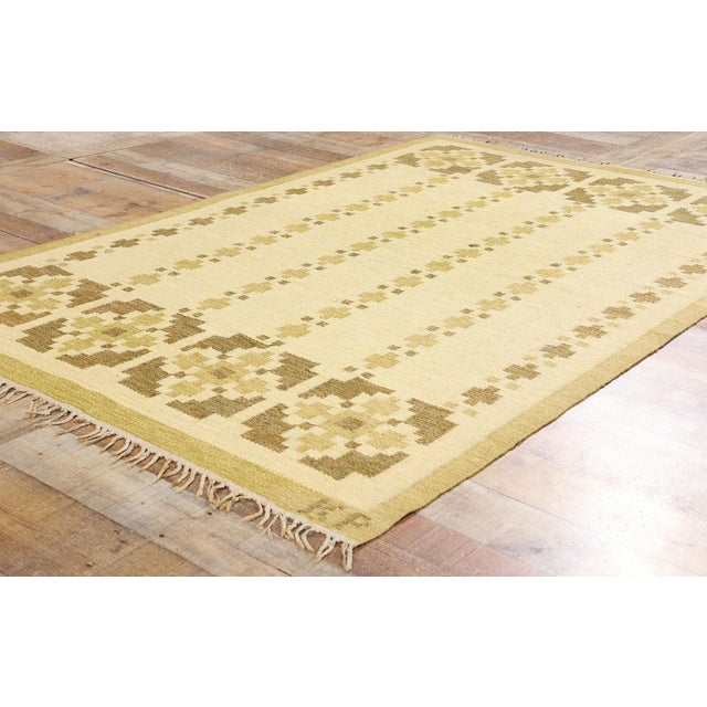 Doris Leslie Blau Vintage Swedish Flat-Weave Rug by Kerstin Persson For Sale - Image 10 of 11