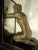 Modern Mid-20th Century Kneeling Men on Wooden Bookends With Mirrors For Sale - Image 3 of 11