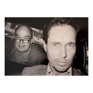 Ryan WeidemanNYC Cabbie and Fare Vintage Silver Gelatin Photo Black White Street Photograph, c.1990