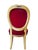 An exceptional Louis XVI-style giltwood side chair bearing its original engraved brass identification plaque from the...