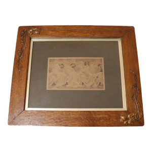 Rare Antique 1800's j.w. Matthewman Figural Ladies Hand Colored Photograph Photo