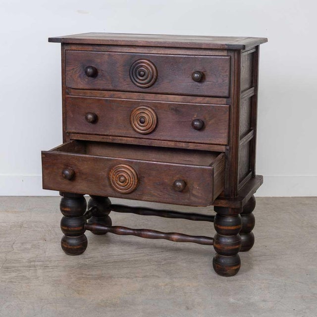 Charles Dudouyt 1940s French Oak Dresser by Charles Dudouyt, Attributed For Sale - Image 4 of 17