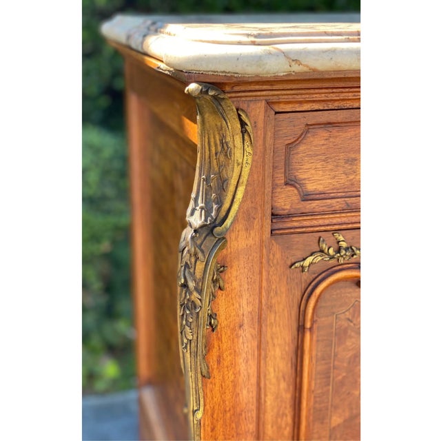 Early 20th Century Pair of Singed Linke Bronze Mounted Parquetry Commodes, Francois Linke, Paris Fr For Sale - Image 11 of 14