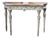Antique French Painted Louis XVI Style Console Table With Marble Top For Sale
