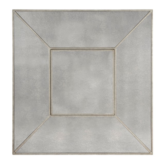 Wood Celeste Mirrored Game Table, Silver For Sale - Image 7 of 8