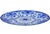 Late 19th Century Late 19th Century Handmade English Blue-Patterned Porcelain Accent Plate For Sale - Image 5 of 7