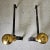 Pair 18th Century Early American Brass and Iron Canon Ball Andirons For Sale In Washington DC - Image 6 of 8