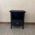 Small Black Wooden Bedside Table For Sale - Image 6 of 6