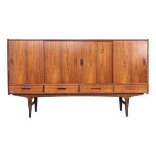 Large Rosewood Highboard from Westergaards, 1960s For Sale