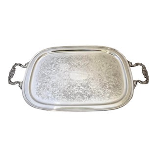 Vintage Gorham Silver Plated Dutchess Serving Tea and Coffee Tray For Sale