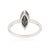 1.96ct Marquise Cut Black Diamond Solitaire Ring Size 5.5 in 14k White Gold For Sale - Image 9 of 15