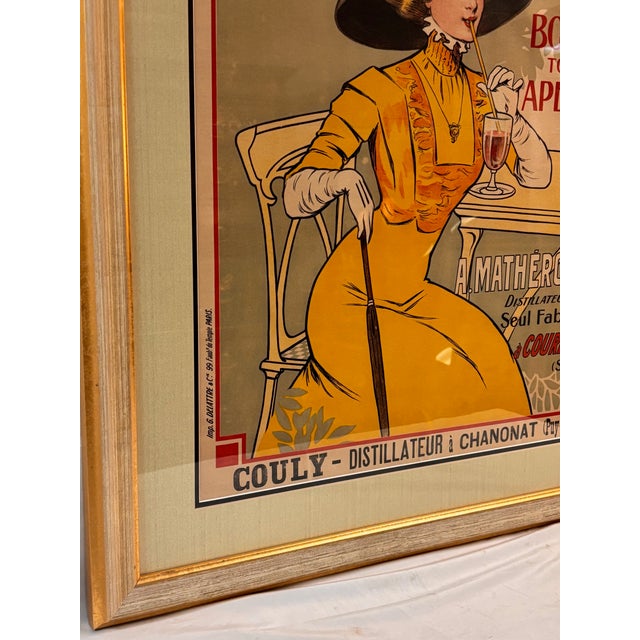 1900 - 1909 Art Nouveau French Advertising Lithograph Poster Printed by G. Delattre & Cie. For Sale - Image 5 of 10