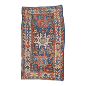Antique Caucasian Shirvan Lezgi Design Rug 2'10'' X 4'10''