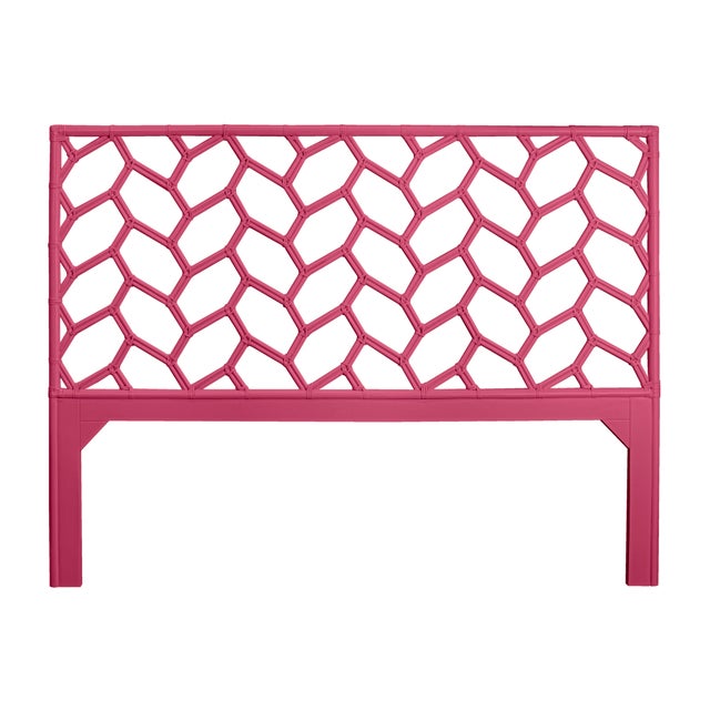 Not Yet Made - Made To Order Silas Standard Bed King - Pink For Sale - Image 5 of 12