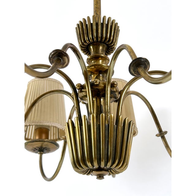 Mid-Century 8-Armed Chandelier from Vereinigte Werkstätten München, Germany, 1950s For Sale - Image 11 of 18