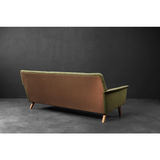 Mid-Century Danish Modern Green 3-Seater Sofa by Folke Ohlsson for Fritz Hansen, 1960s For Sale - Image 18 of 18