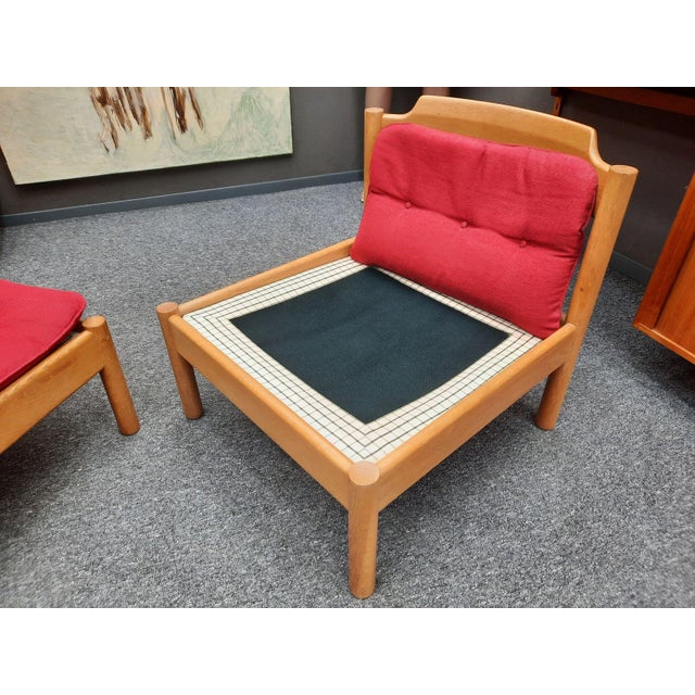 Set of Mid-Century Modern Danish Chair and Ottoman by Jørgen Bækmark, 1960s, Set of 2 For Sale - Image 9 of 11