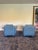Mid-Century Modern 1980s Norman Jaffe Postmodern Pair of Leather Club Chairs For Sale - Image 3 of 11