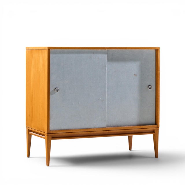 Brown Paul McCobb for Planner Group Mid Century Sliding Door Credenza With Hutch For Sale - Image 8 of 12