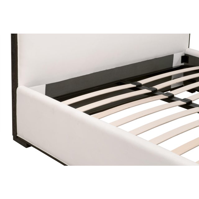 Transitional Tailor Standard King Bed, LiveSmart Peyton-Pearl For Sale - Image 3 of 12