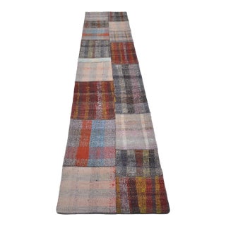 1950s Anatolian Decorative Kilim Runner For Sale