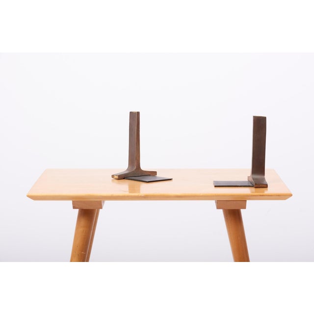 Modernist Bronze Bookends by Ben Seibel, USA, 1950s, Set of 2 For Sale - Image 13 of 18