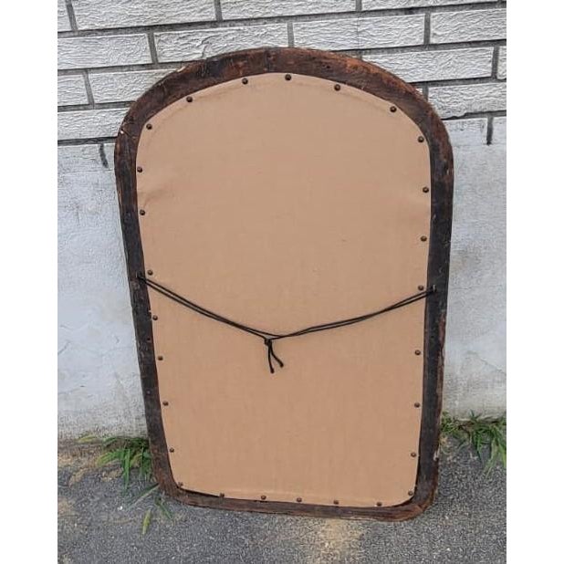 Victorian 19th Century American Victorian Walnut Wall Mirror Restored With New Mirror For Sale - Image 3 of 13