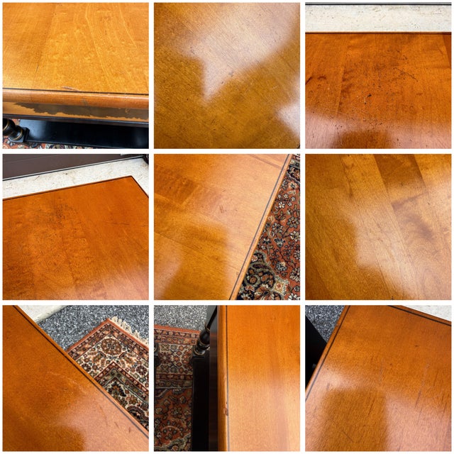 Vintage L. Hitchcock Country Farmhouse Solid Maple 1 Drawer Side Tables in Black / Harvest Maple - A Pair For Sale - Image 16 of 17