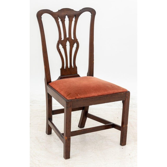 Wood Chippendale Style Mahogany Dining Chair For Sale - Image 7 of 7