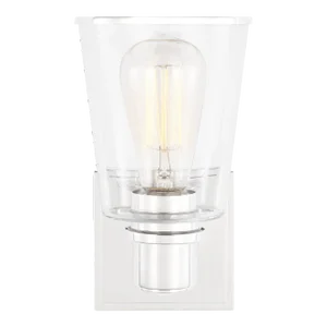 Chapman & Myers by Visual Comfort Studio Alessa 1-Light Sconce in Polished Nickel