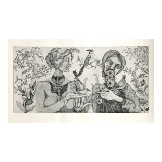 Emily and Vincent, Melanie Beckelman, Etching For Sale