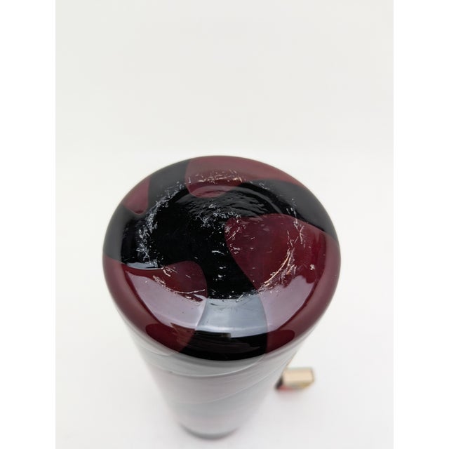 Large Vintage Glass Vase from Stelvia, 1970s For Sale - Image 4 of 6