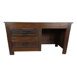 Antique Oak Counter Desk For Sale
