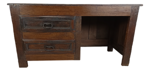 Antique Oak Counter Desk