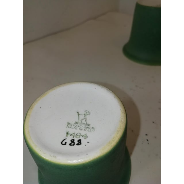 Green Ceramic Jars by Gio Ponti for Richard Ginori, Italy, 1940s, Set of 3 For Sale - Image 9 of 12