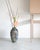 Large hand-thrown stoneware vase by Swiss studio potter Daniel Achermann with a gas reduction Raku glaze in layered tones...