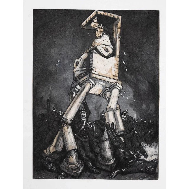 Gabriele Galantara - The King - Drawing - 1914 For Sale - Image 3 of 3