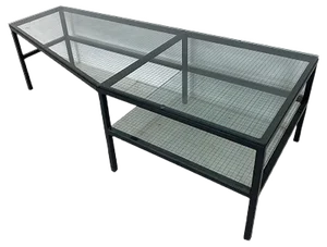 Steel and Glass Side Table by Bas van Pelt for Janni van Pelt, 1960s