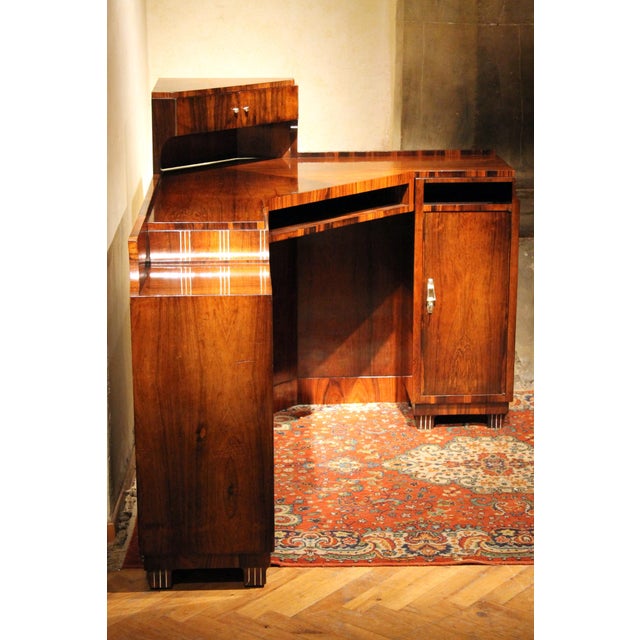 Art Deco Veneer Writing Desk or Vanity Table, 1920s For Sale - Image 18 of 18