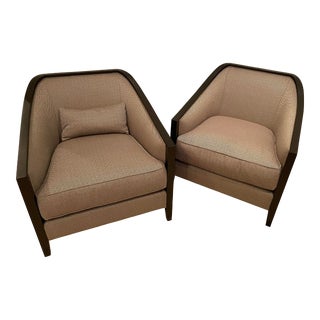 Contemporary Beverly Custom Kierston Chairs- a Pair For Sale