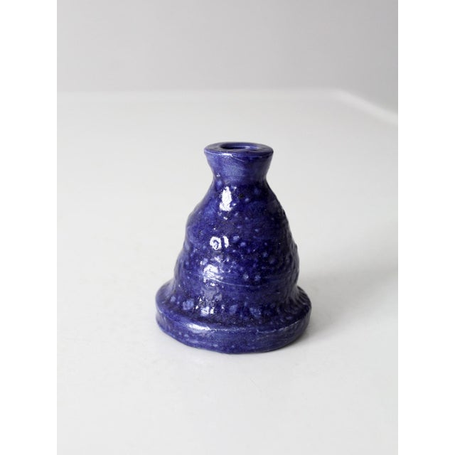 Vintage Handmade Studio Pottery Vase For Sale - Image 9 of 10