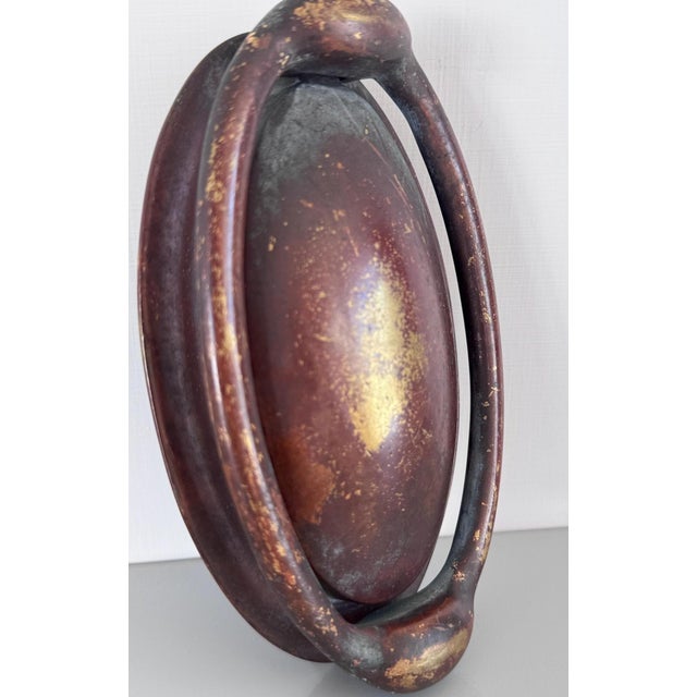 This vintage door knocker is made of solid brass, weighing just over 1lb. The aged patina couldn't be more perfect, and I...