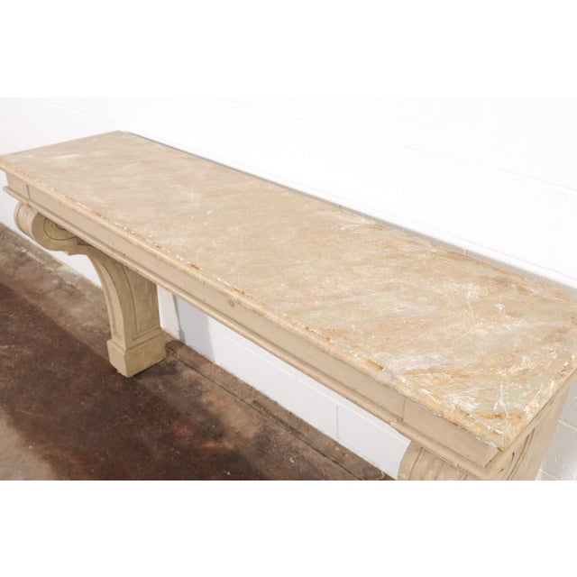 Tan Classical Italian Antique Wall Console For Sale - Image 8 of 12