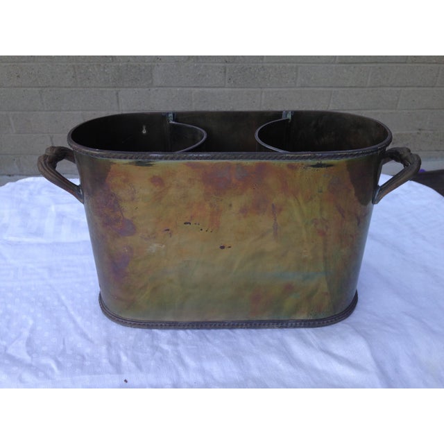 Brass Dual Wine Chiller Chairish