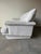 Natuzzi Italian Postmodern White Leather Loveseat For Sale - Image 9 of 12