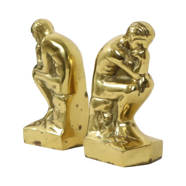 Italian Brass Bookends, 1960s, Set of 2 For Sale - Image 3 of 13