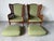 Vintage Coastal Hollywood Regency Style Ethan Allen Faux Bamboo & Cane Wingback Bergère Chairs – A Pair For Sale - Image 4 of 12