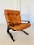 Norwegian Cognac Leather Lounge Chair by Oddvin Rykken, 1960s For Sale - Image 3 of 13