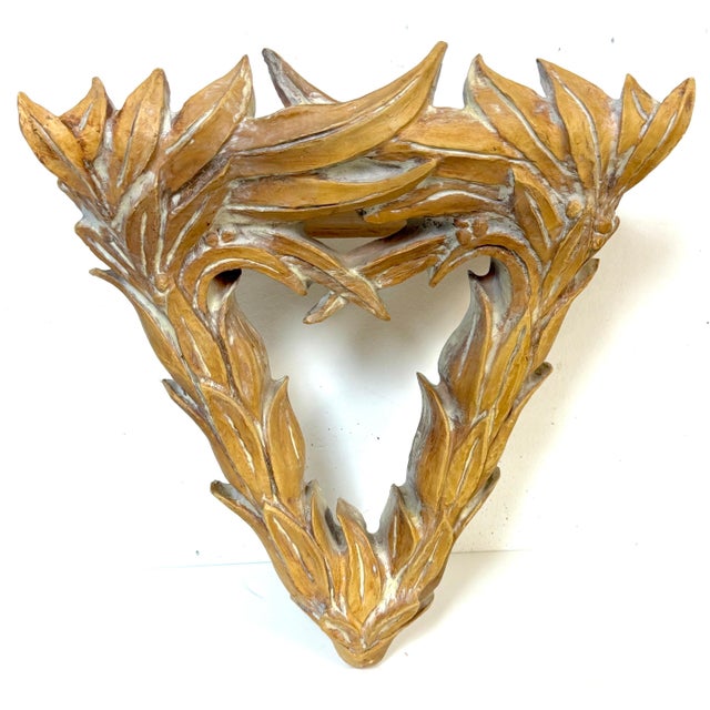 Pair of Serge Roche–Style Palmette Wall Brackets / Shelves For Sale - Image 16 of 18