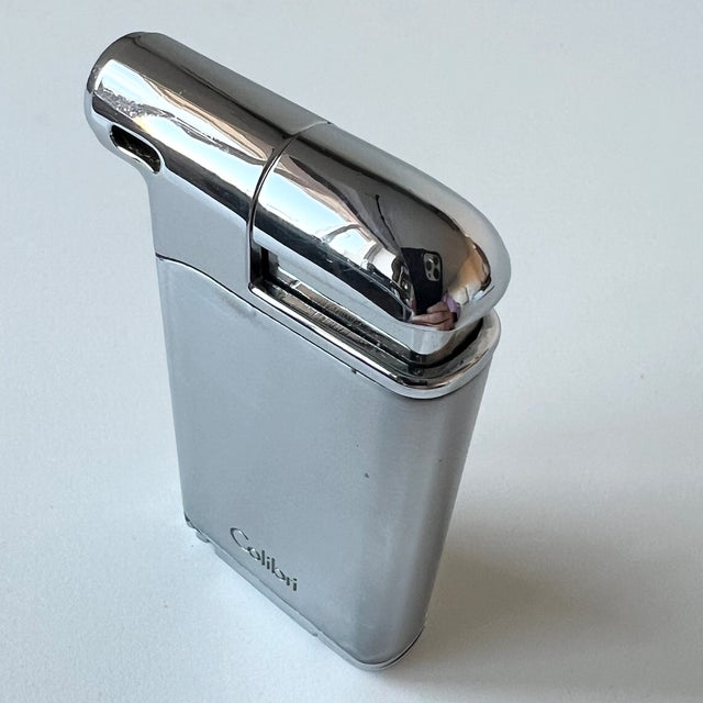 Vintage Chrome Butane Lighter with Box from Colibri, 1970s For Sale - Image 14 of 18